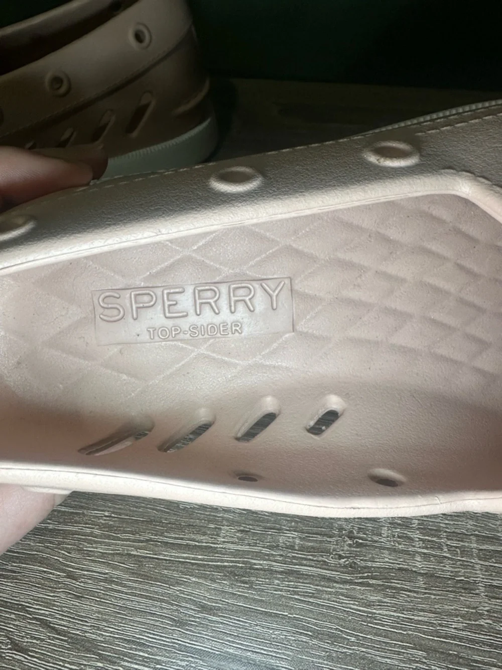 Sperry Float Slip-On Shoes Beige Perforated Comfort Women’s 8 Men’s 6